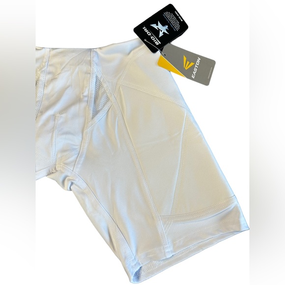 EASTON boys youth white sliding shorts w side pads youth size large NWT - Picture 2 of 3